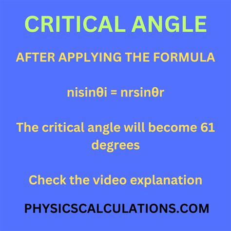 What Is The Critical Angle For Light Traveling From Crown Glass N 1