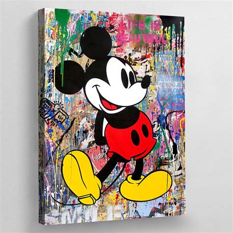 Mickey Mouse Wall Art Disney Wall Art Mickey Mouse Canvas Mickey Mouse ...