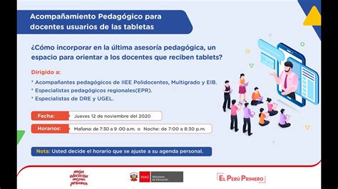 Acompañamiento Pedagógico para docentes usuarios de las tabletas YouTube