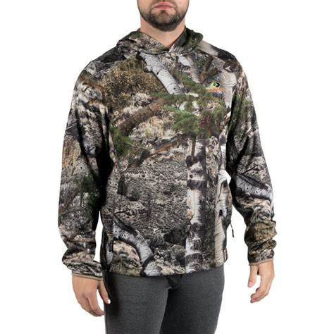 Mens Camo Hunting Performance Hoodie Pullover Sweatshirt By Mossy Oak