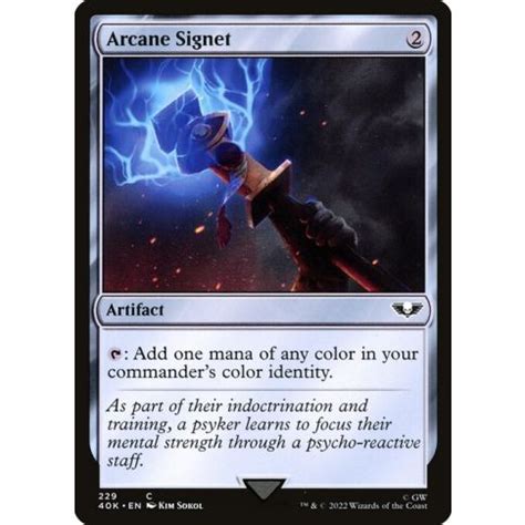 Arcane Signet Warhammer 40000 Commander 40K 229 English K MTG