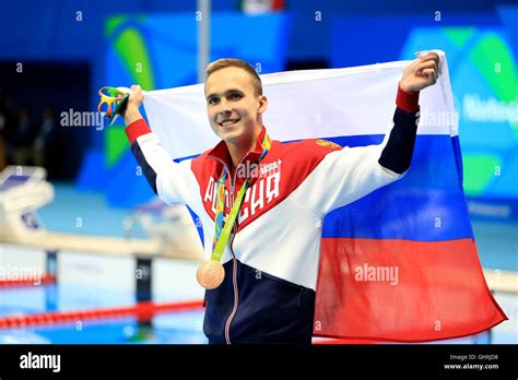 Russia S Anton Chupkov Celebrates With His Bronze Medal For The Men S