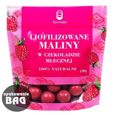 Liofilizowana Malina W Czekoladzie Mlecznej 100g ERLI Pl