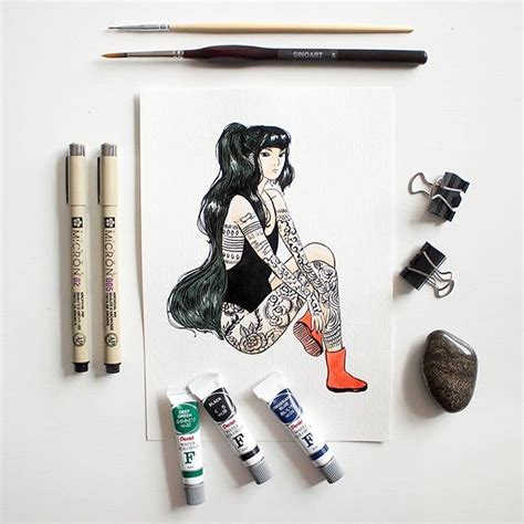 Letícia Fujikawa On Instagram “uma Aquarela Que Fiz Há Um Tempo Materiais Usados ️