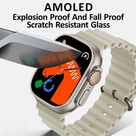 HK8 Pro Max AMOLED Touch Screen Smartwatch Rainbow Gadget