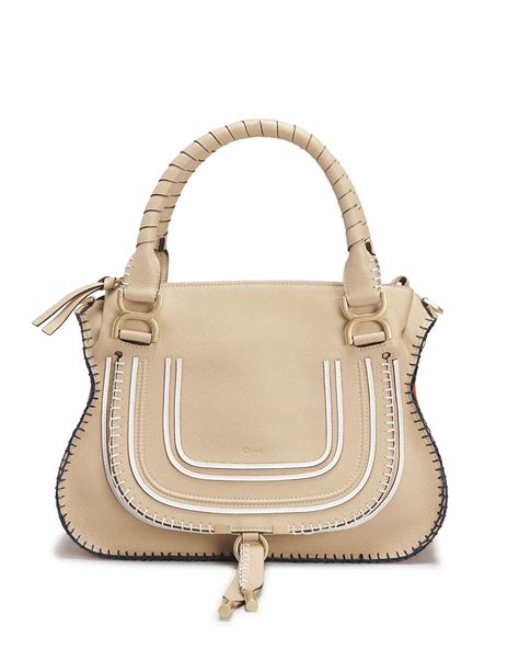 Chloe Marcie Large Leather Satchel Bag | Neiman Marcus