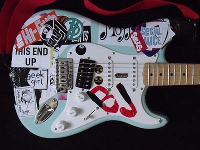 Billie Joe Armstrong Blue Electric Guitar BJ Replica Relic And Gig Bag Green Day ...