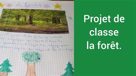 مشروع الوحدة الخامسة الغابة projet de classe la forêt المستوى الرابع