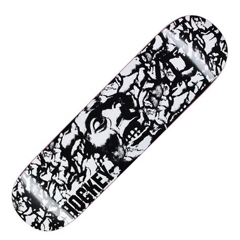 Hockey Skateboards Jon Fitzgerald Stone Black Skateboard Deck 8 25