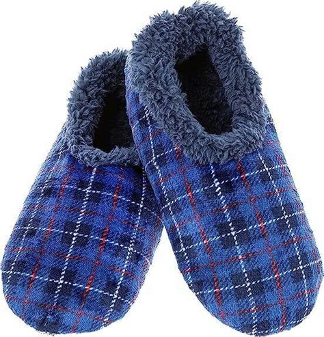 Snoozies Velour Blue Slippers Size 89 David Viggers Ltd Classic