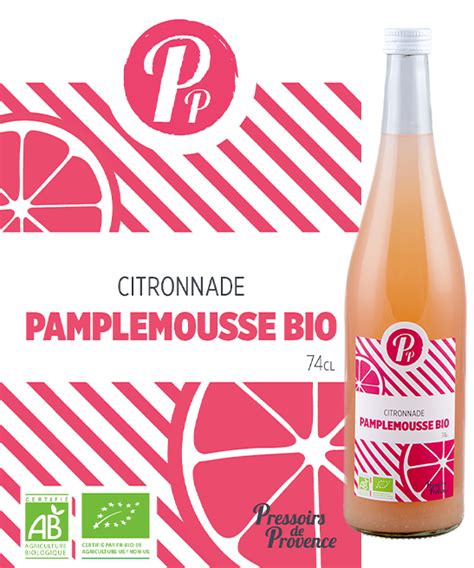 Citronnade Pamplemousse Bio Naturel Pressoirs De Provence