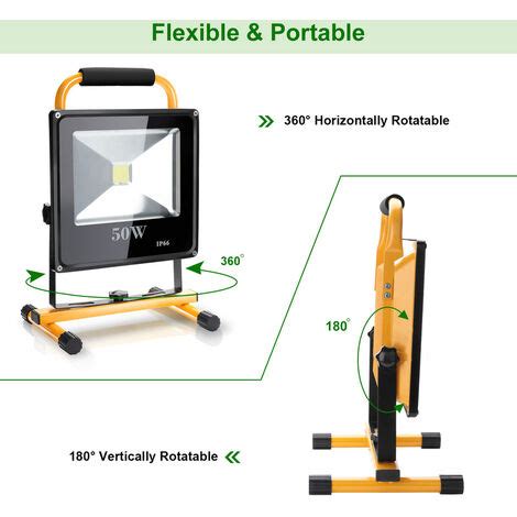 Vingo Led Baustrahler Xstativ X W Arbeitsstrahler Mit Fluter