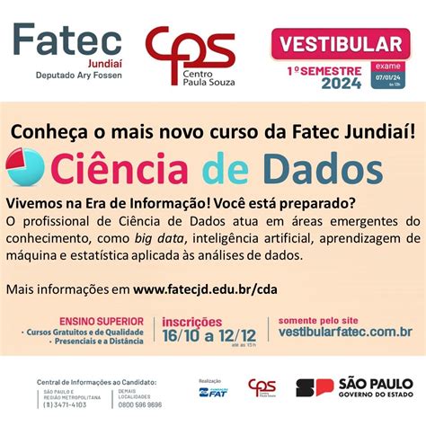 Cursos Da Fatec Jundiai - CURSO NOVO NA FATEC JUNDIAÍ!!! | Humberto Augusto Piovesana Zanetti