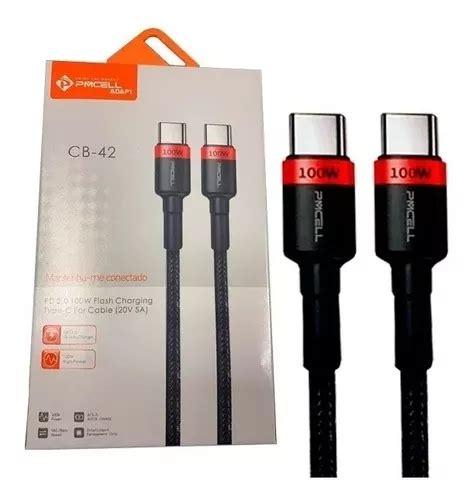 Cabo Usb Turbo Tipo C Pd W Qc M A Refor Ado Nylon