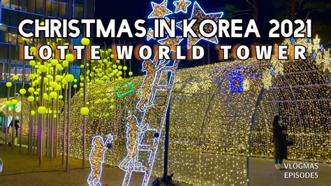 4k Christmas In Korea Seoul Walking Tour At Lotte World Mall