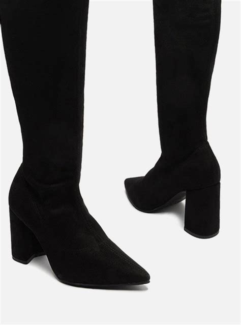 Bota Over The Knee Arezzo Suede Salto Bloco Inverno Guiccela