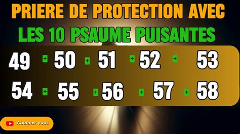 Psaumes Puissant De La Bible Et Priere