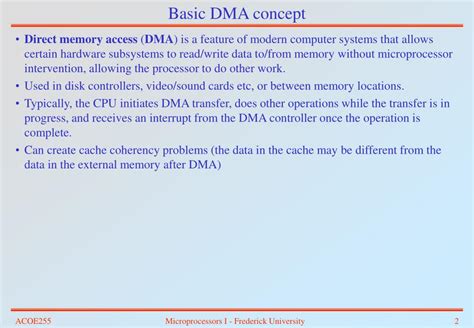 Ppt Direct Memory Access Dma Chapter 13 Powerpoint Presentation Id273925