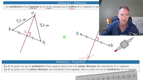 Tout sur la médiatrice d un segment définition la construire