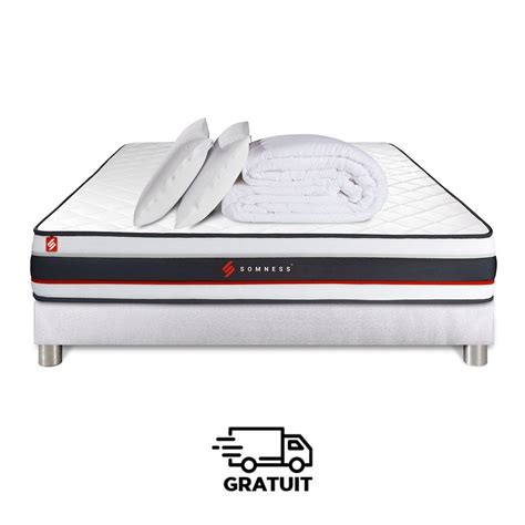 Somness Somness Form X Cm Matelas Sommier Couette