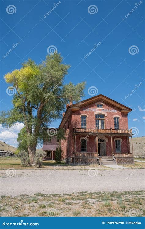 The Hotel Meade Abandoned In The Ghost Town On A Sunny Day Editorial