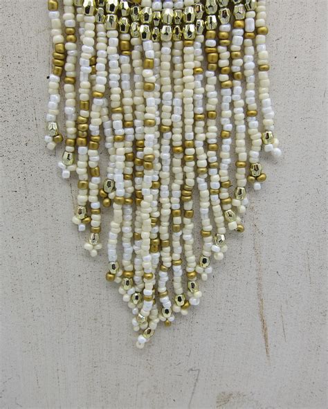 Native American Style Seed Bead Necklace Amazing Colors With Etsy