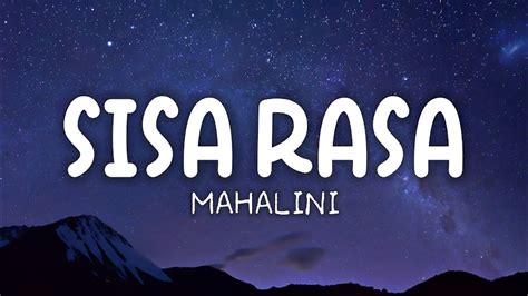 Mahalini Sisa Rasa Lyrics Youtube