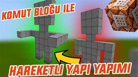 KOMUT BLOĞU İLE HAREKETLİ YAPI YAPIMI Minecraft Komut Okulu 20 YouTube