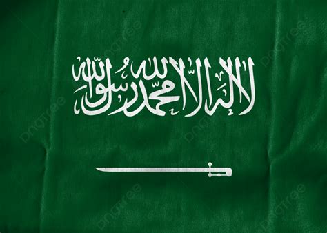 Arab Saudi Melambai Dengan Tekstur Kain Arab Saudi Hijau Bendera Latar Belakang Untuk Unduhan