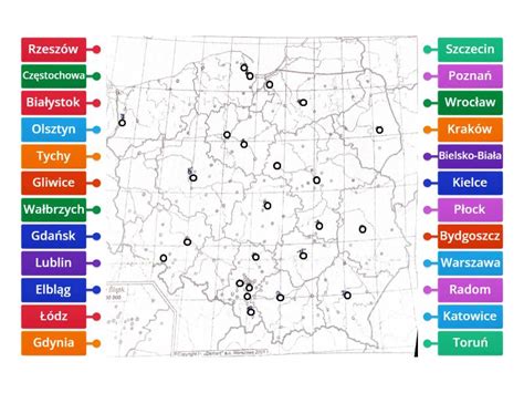 Miasta W Polsce Labelled Diagram