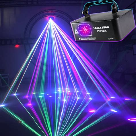 Nowy skaner wiązka laserowa 500mw RGB projektor DJ Disco efekt