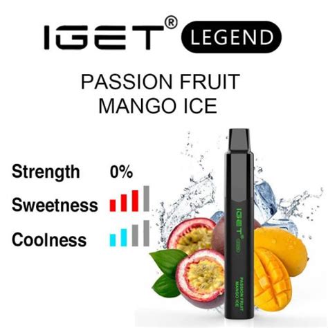 Iget Legend Puffs Passion Fruit Mango Ice Flavour