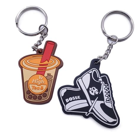 Custom D Soft Pvc Keychain Key Chain Logo Soft Rubber Keychains