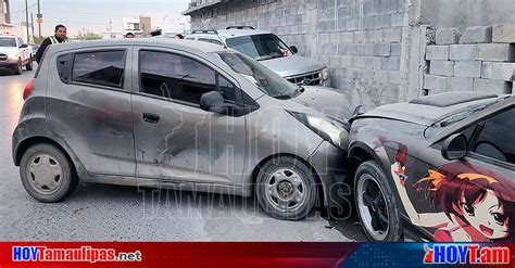 Hoy Tamaulipas Accidente En Tamaulipas Mujer Choca Su Auto Contra Dos