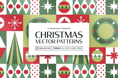 Modern Christmas Patterns - Design Cuts