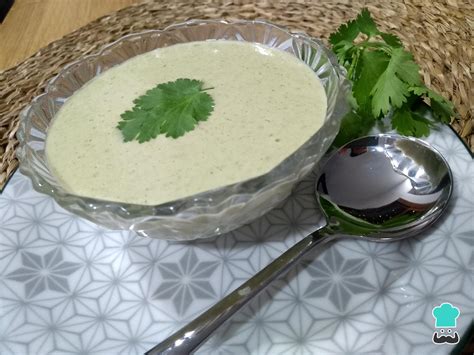 Crema de Cilantro Receta FÁCIL y LIGHT