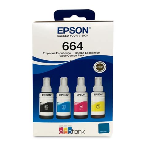 Tinta Epson Botella Pack Colores Bk C M Y L