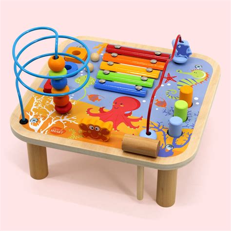 Wooden Multi-Activity For Kids | Play Table For Children | Bee Smart