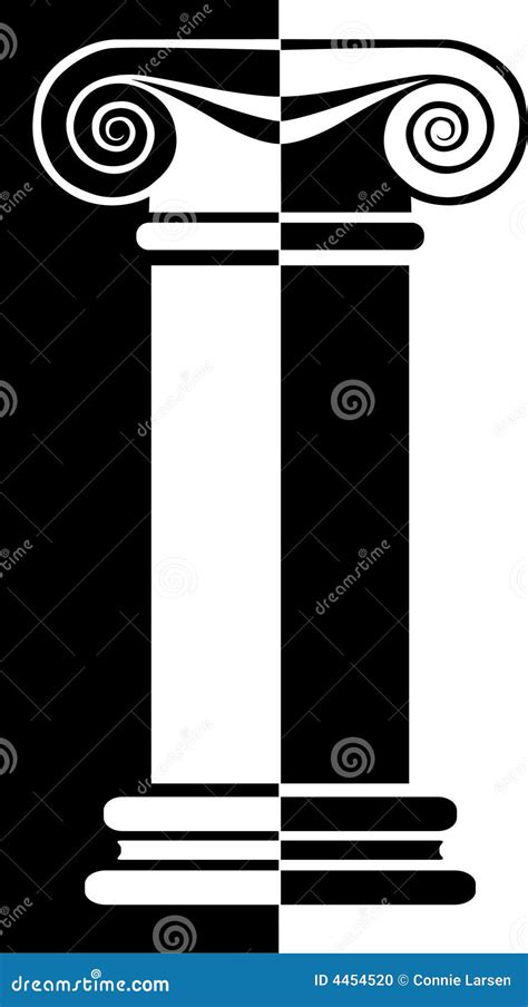 Greek Column Reverse/eps Stock Photo - Image: 4454520