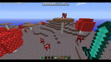 Minecraft Red Cows With Mushrooms On Them Youtube