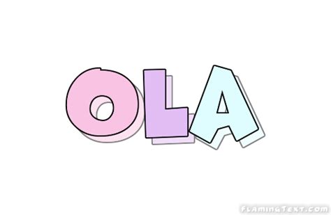 Ola Logo | Free Name Design Tool from Flaming Text