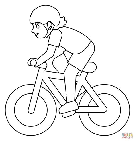 Dibujo De Emoji De Persona En Bicicleta Para Colorear Dibujos Para Porn Sex Picture