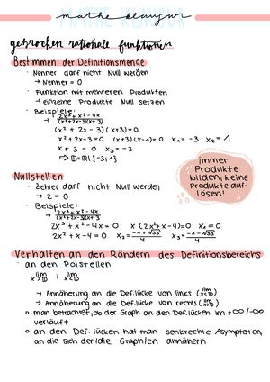 Abi Lernzettel Mathe Lk Abitur Lernzettel Mathematik Lk David