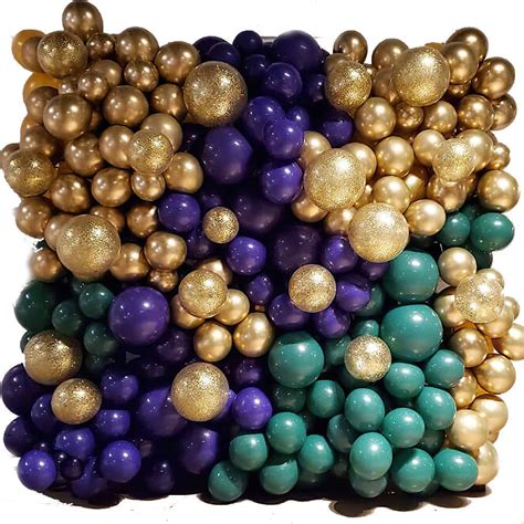 DIY Green Gold Purple Balloon Garland - China Balloon Set and Holiday Decoration price