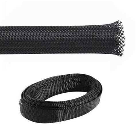 Black Flame Retardant PET Braided Sleeve At Rs 45 Meter In Ahmedabad