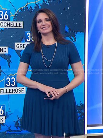 WornOnTV Marias Blue Cable Knit Dress On Today Maria Larosa