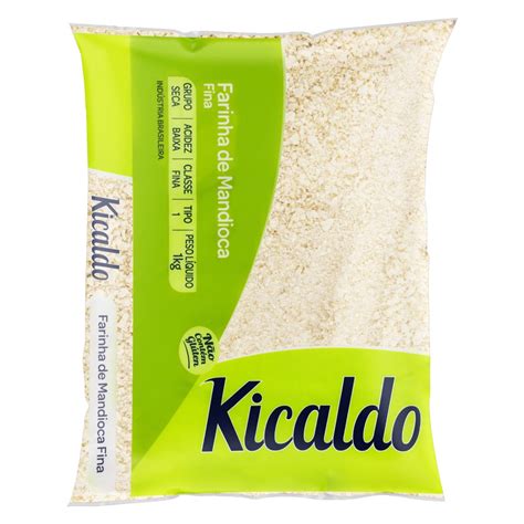 Farinha De Mandioca Tipo 1 Fina Kicaldo Pacote 1kg BIG BOX