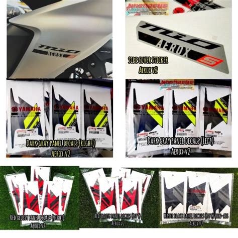 Yamaha Aerox V2 Panel Decals Cowling Sticker Aerox V2 Lazada PH