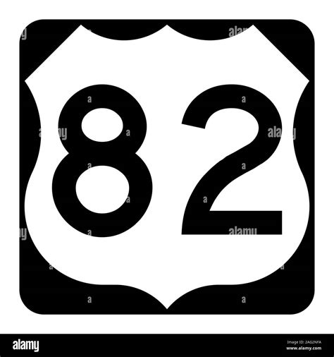 Us Route 82 Sign Stock Photo Alamy