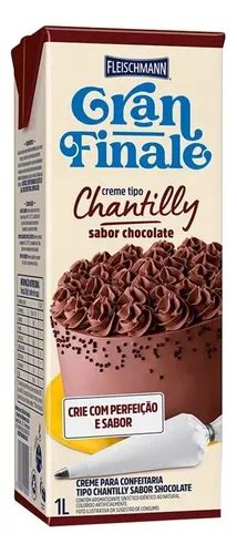 Creme Chantilly Chocolate Fleischmann Gran Finale Caixa 1l MercadoLivre